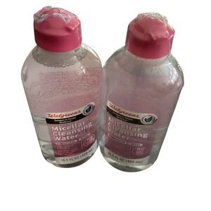 Lot 2-Walgreens Micellar Cleansing Water - Fragrance Free Oil Free 13.5 fl oz Ea